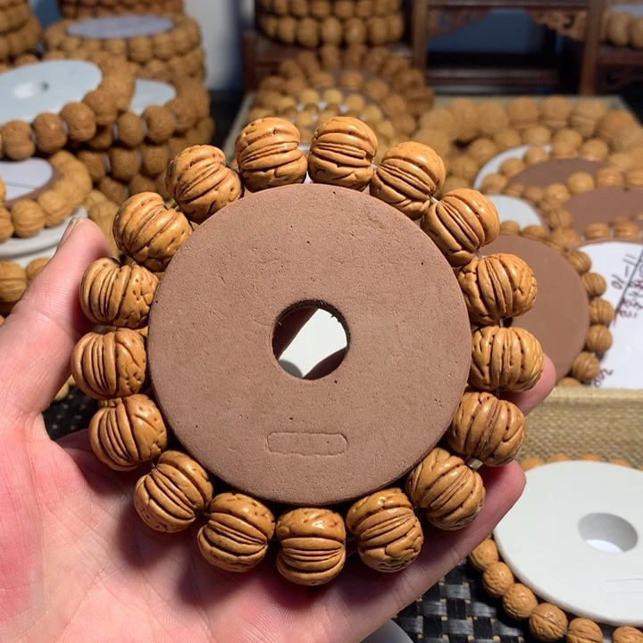 上****手串桃核9#盘锦肌肉将军甲