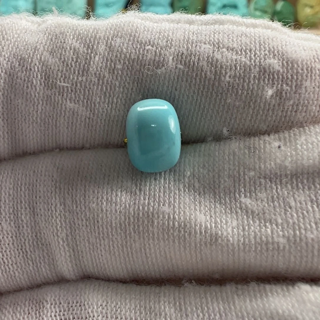 未镶嵌绿松石老型珠 8.2x5.8mm