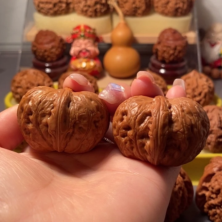 文玩核桃吊坠44盲皮纹元宝