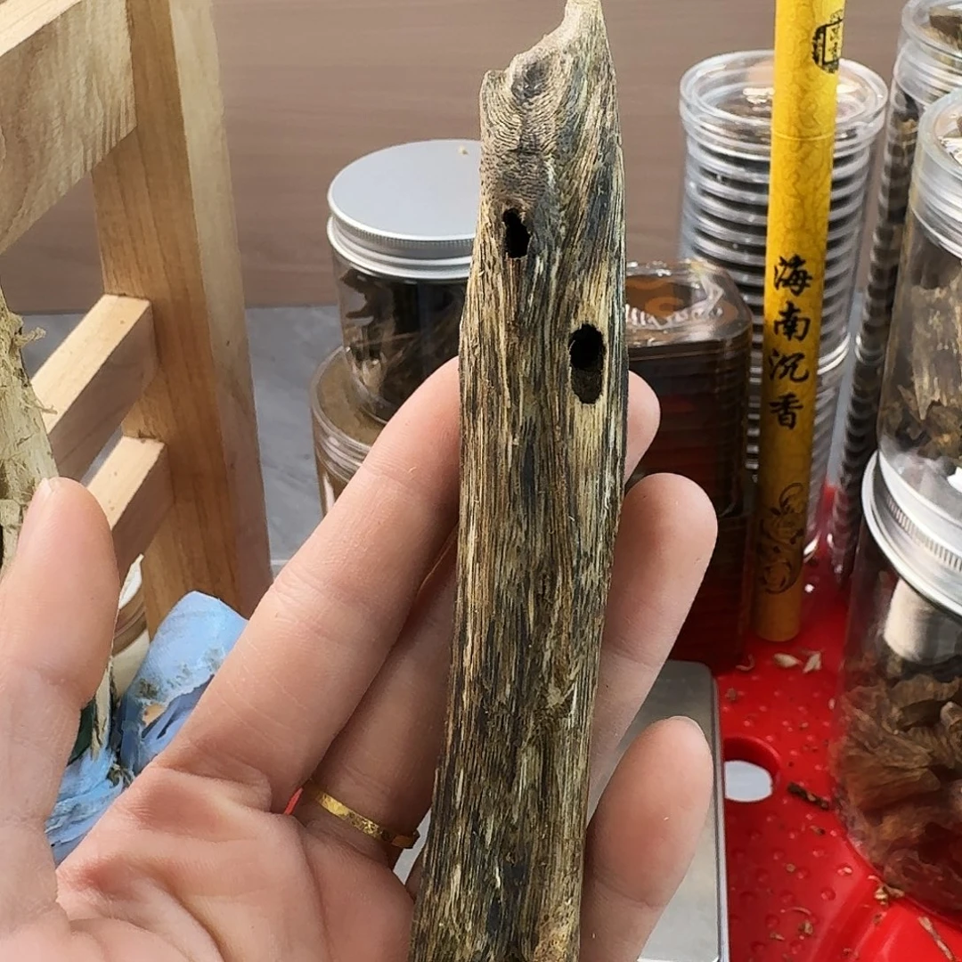 香料绿奇楠张勺子天然虫漏15克
