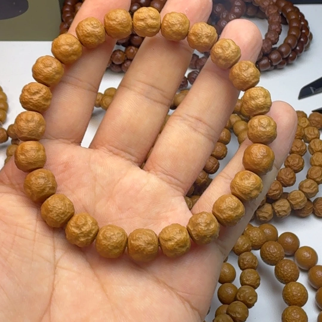 李***.猴头核桃手串10战斗瑕纯手工观岩