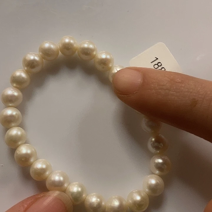 淡水珍珠银S925镶嵌手绳