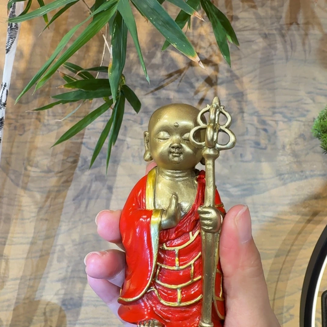 铜地藏王铜摆件 10公分