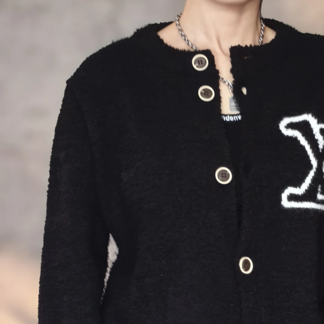 【Lin million专属】秋冬新款通用休闲男女百搭宽松提花针织衫W0038