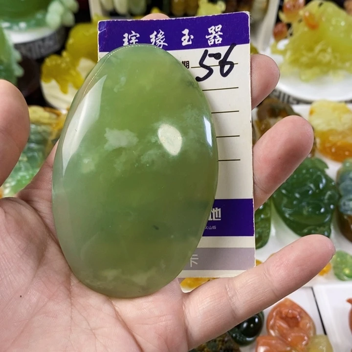 未镶嵌岫玉手把件