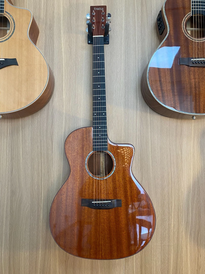 电箱款演奏级41寸D桶40寸OM全单民谣吉他云杉桃花芯进阶新手GA