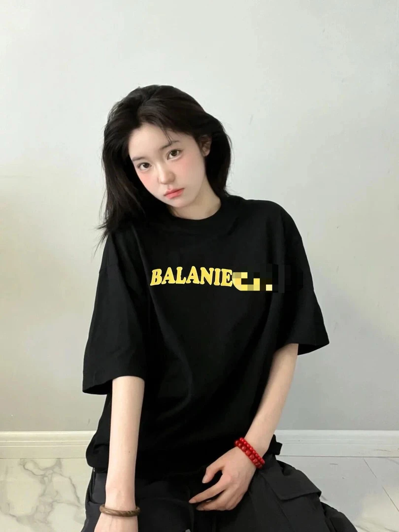 时装周走秀经典百搭潮奢重工刺绣短袖男对折T恤