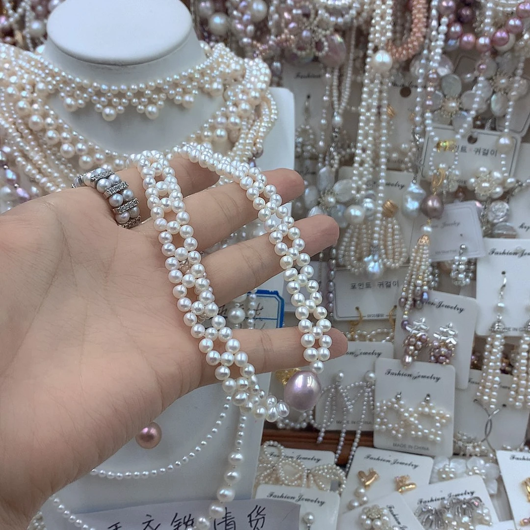 小***娟耳饰淡水珍珠银S925镶嵌