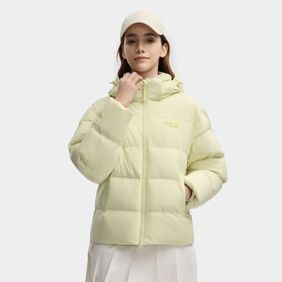 【双11抢先购】斐乐女冬防污防泼水85绒保暖连帽羽绒服F11W549909