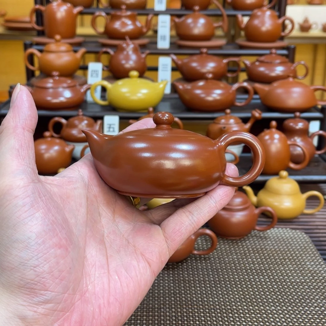 茶壶紫砂潮州手拉壶 红