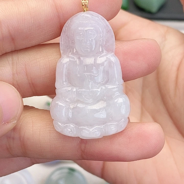 翡翠18K金镶嵌颈饰翡翠