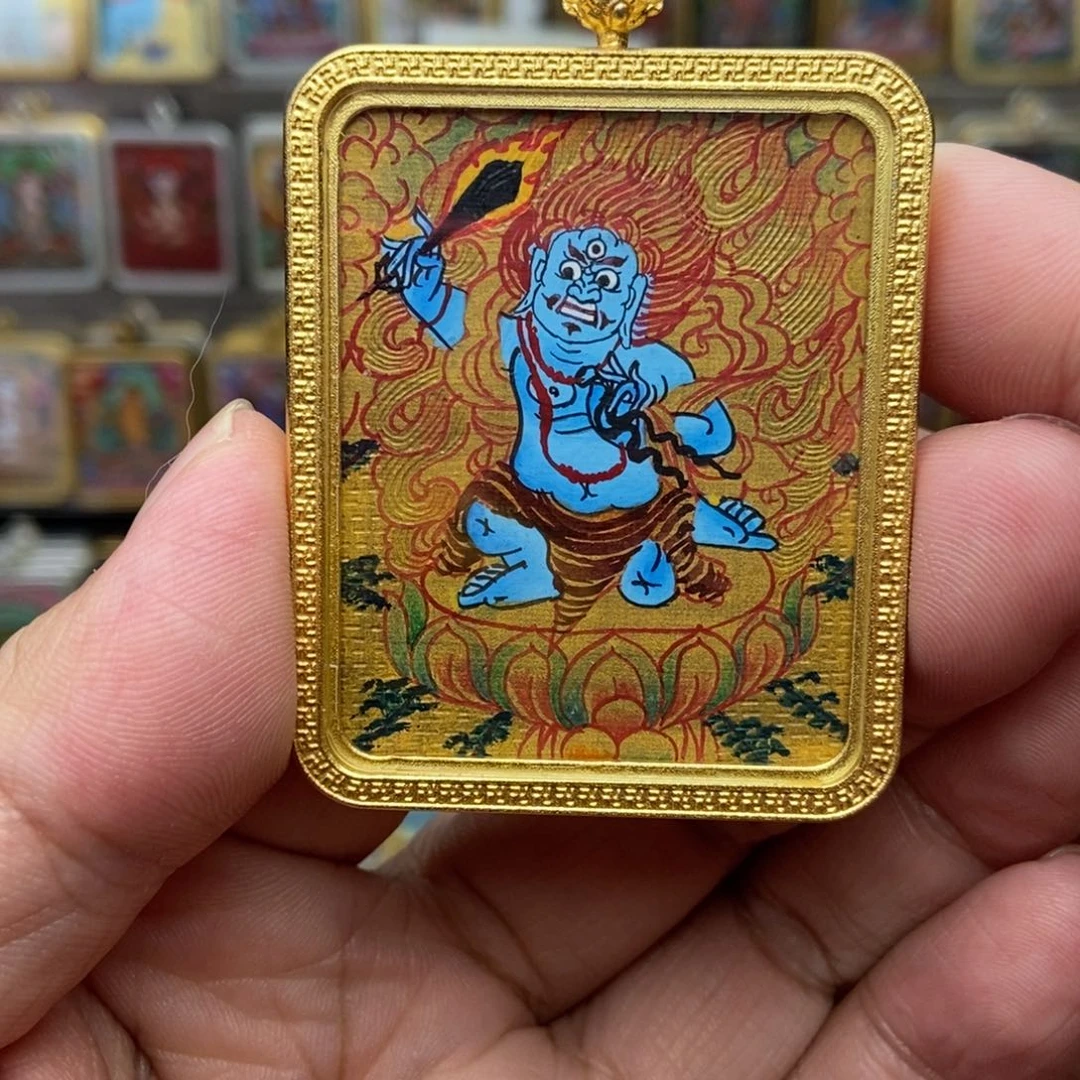 吊坠纯手绘不动明王福利卡