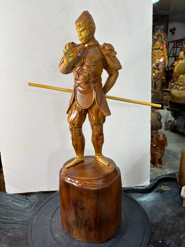 精品摆件 悟空香樟木