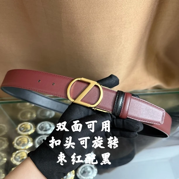 新款男士皮带百搭高档休闲Z字母牛皮腰带青中老年时尚商务年轻潮