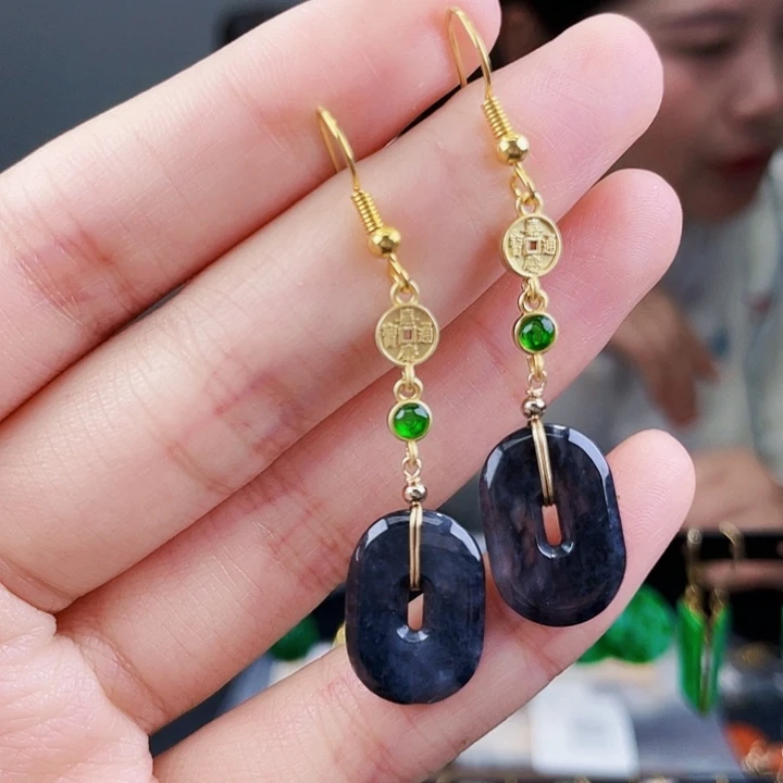 翡翠耳饰未镶嵌饰品