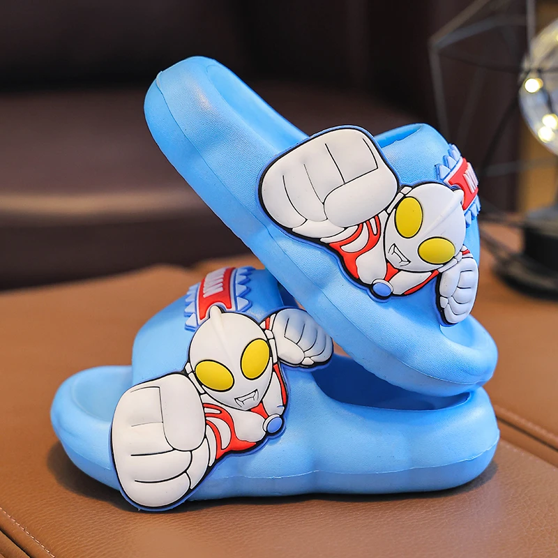 奥特曼儿童拖鞋夏季男童小孩洗澡浴室内EVA防滑中大童宝宝凉拖鞋