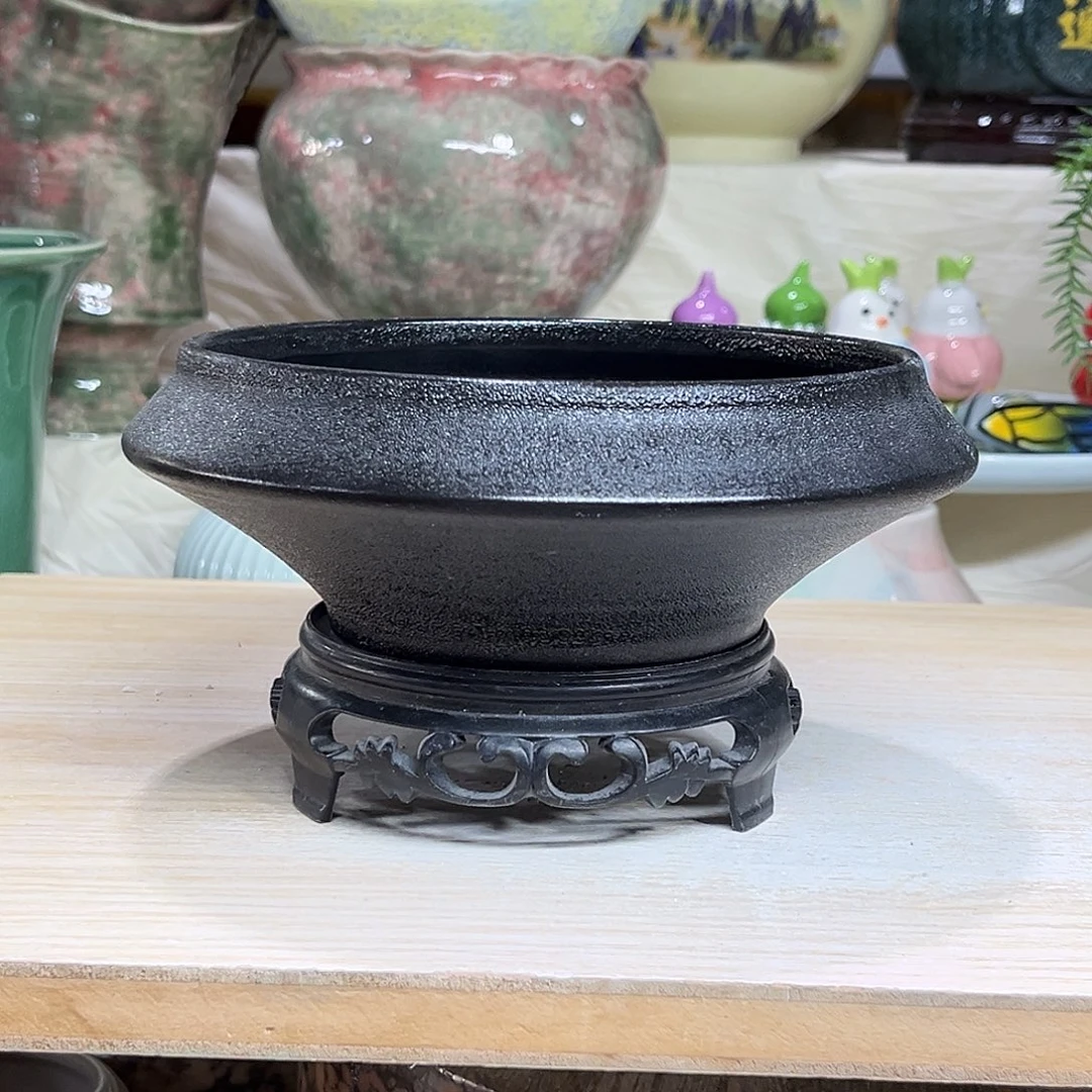 陶瓷绿植多肉微瑕花盆外口径：15*7无孔