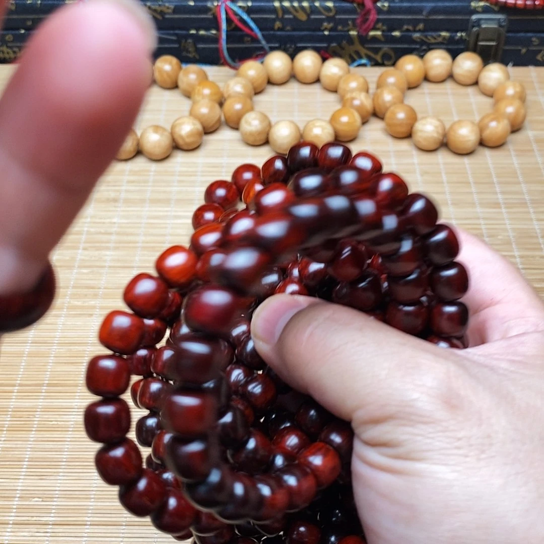 檀香紫檀（小叶紫檀）手串/手链多样性发其一小叶紫檀9/1.0