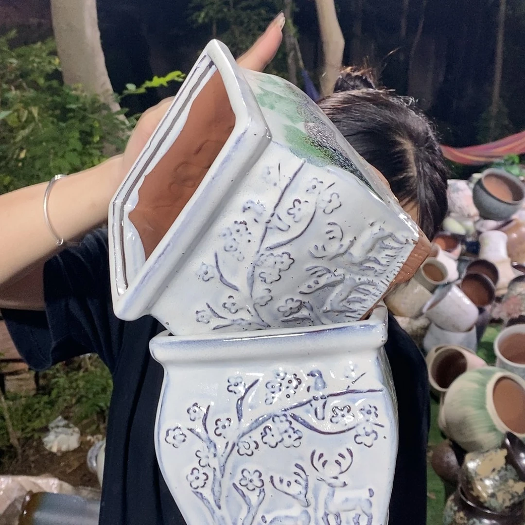 紫砂花盆瑕疵15/16