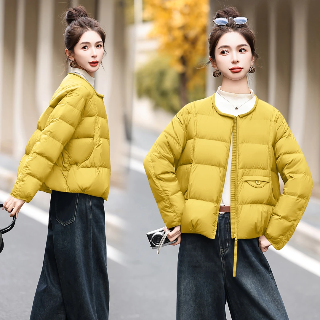 羽绒服女款爆款2025新款正品小个子保暖外套秋冬女装外套干练总裁