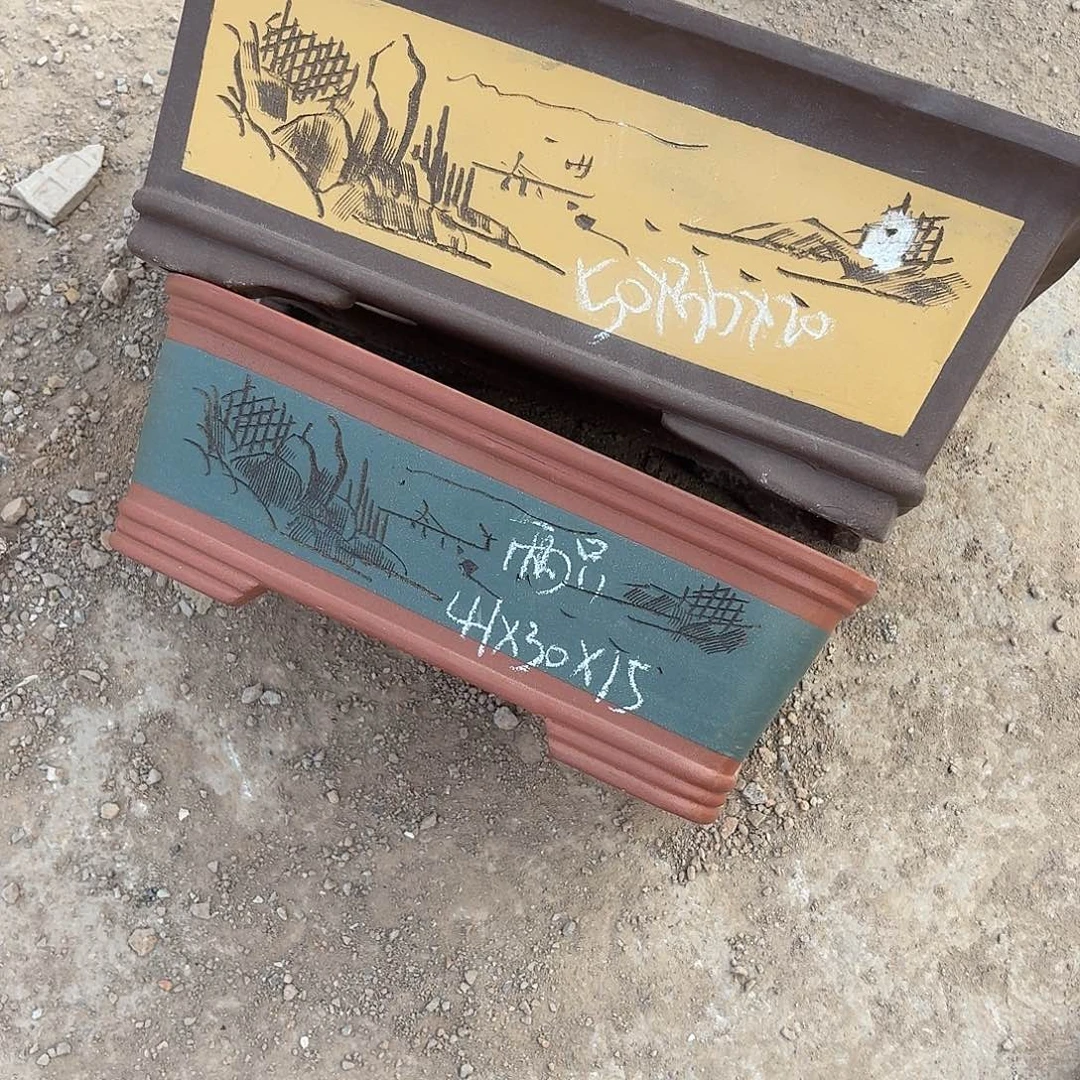 宜兴紫砂花盆，现货发