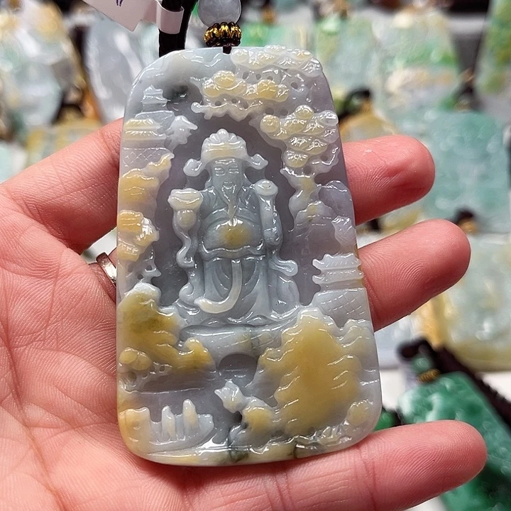 翡翠未镶嵌颈饰挂件