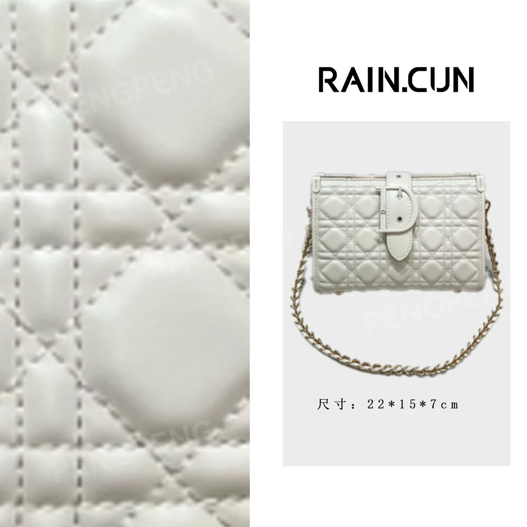 RAIN.CUN ZT-95016-奶昔白 轻奢女士时尚小众真皮单肩包