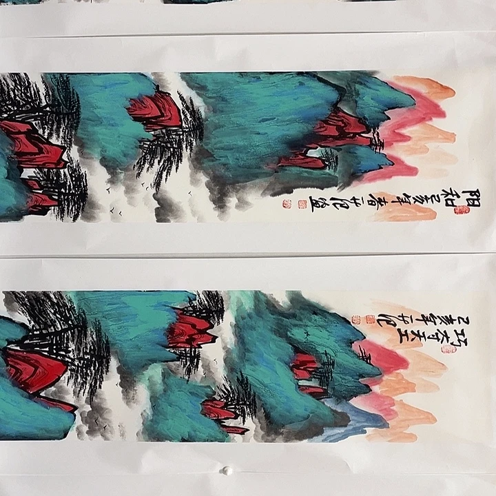 圆形姜老师四条屏系列