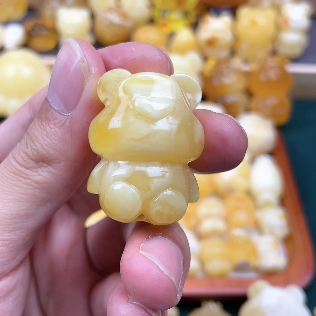 琥珀裸石未镶嵌蜜蜡