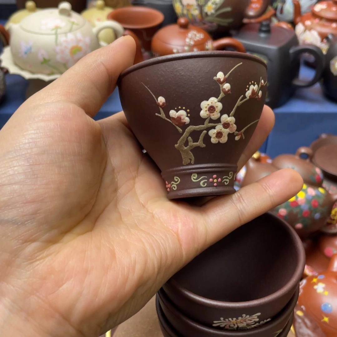 紫砂茶杯紫砂主人杯100cc