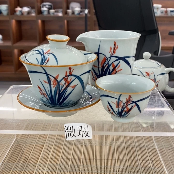 釉下老陶泥手工绘制