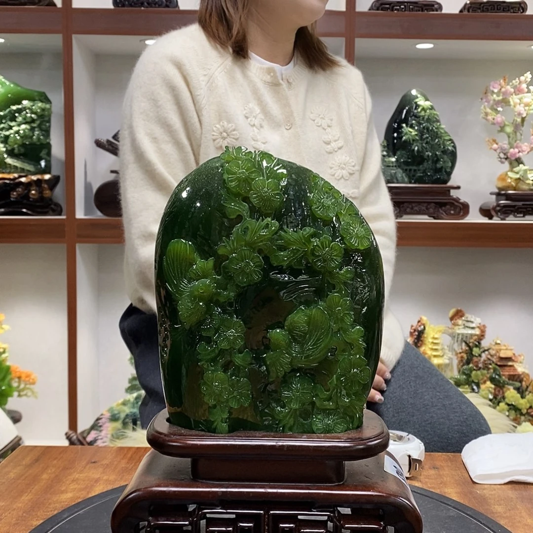 用***）玉山水摆件 玄关摆件