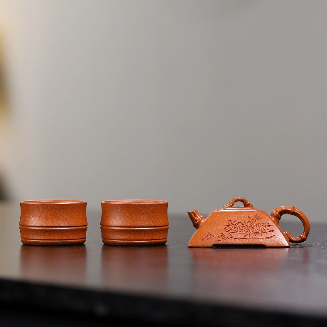 思竹 （送杯子一对）         杨鹏老师作品/容量70cc/极品老段泥