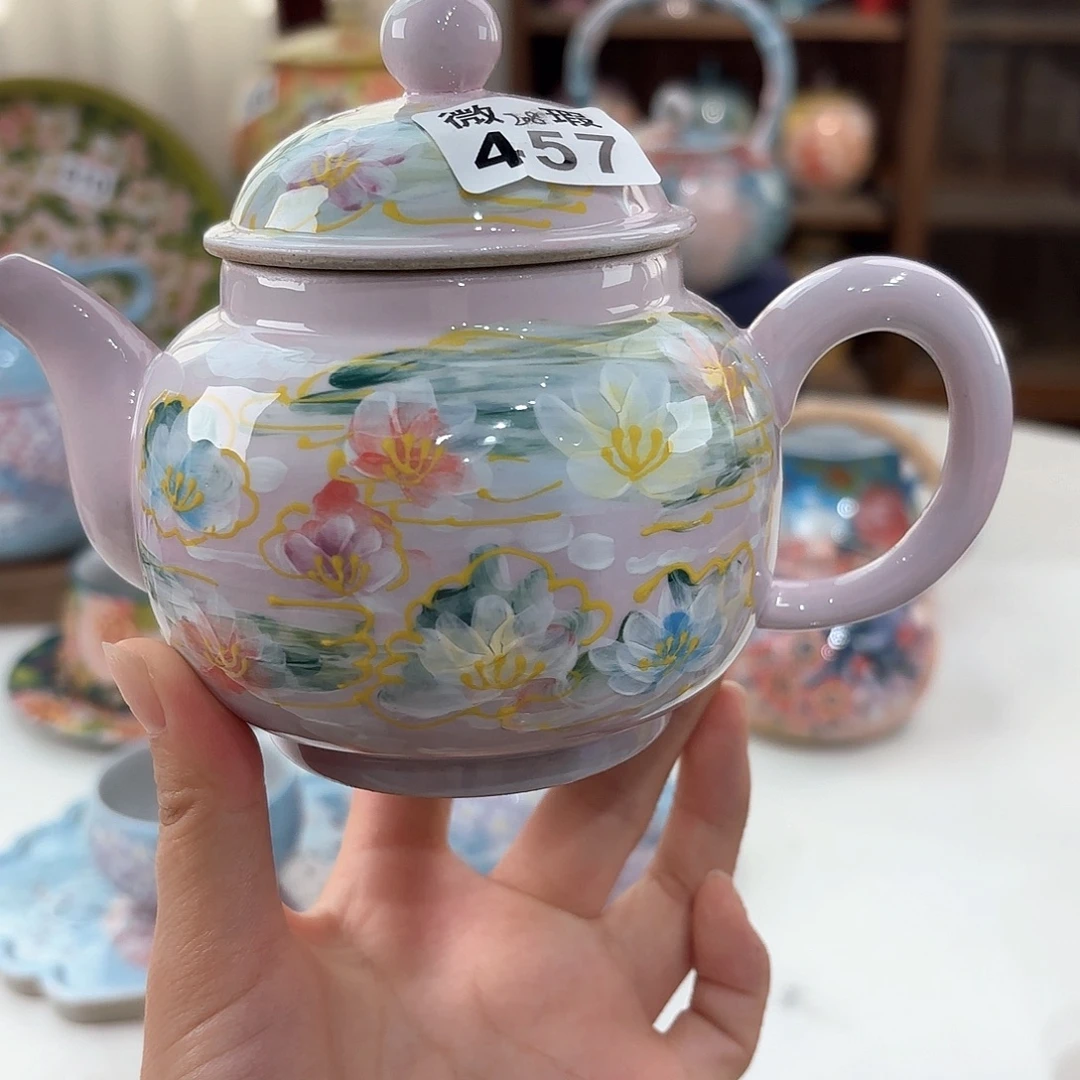 景德镇手绘高温釉下彩陶瓷茶具