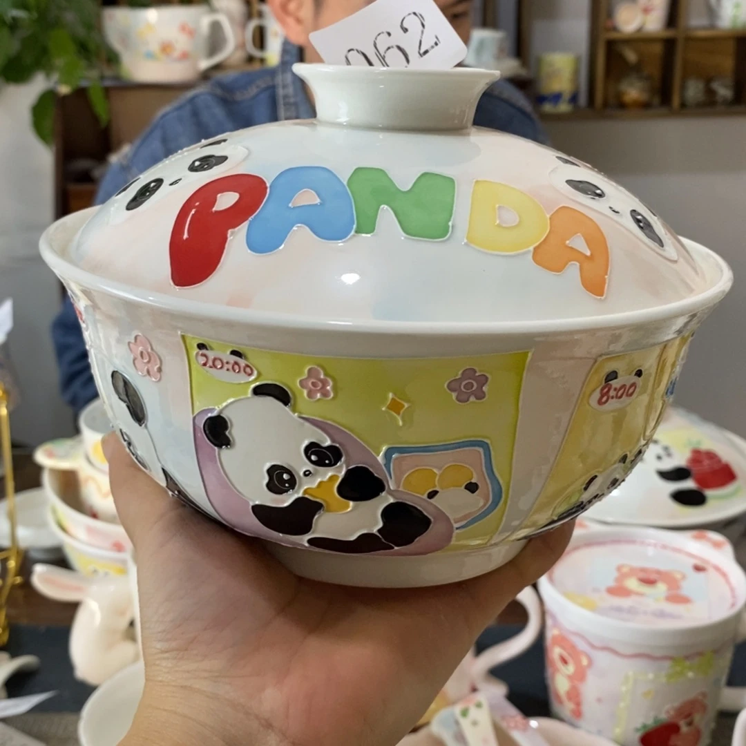 早***️瓷片景德镇釉下彩手绘