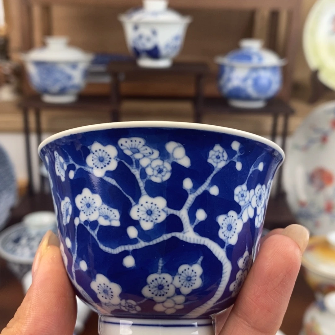 泥藝瓷梦冰梅铃铛杯
