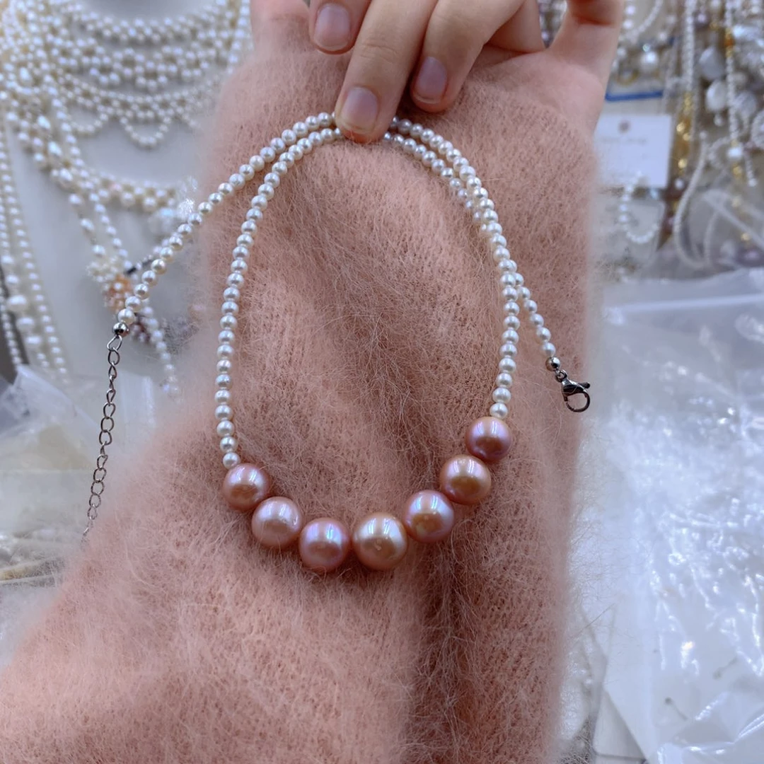 颈饰合金淡水珍珠安****粥