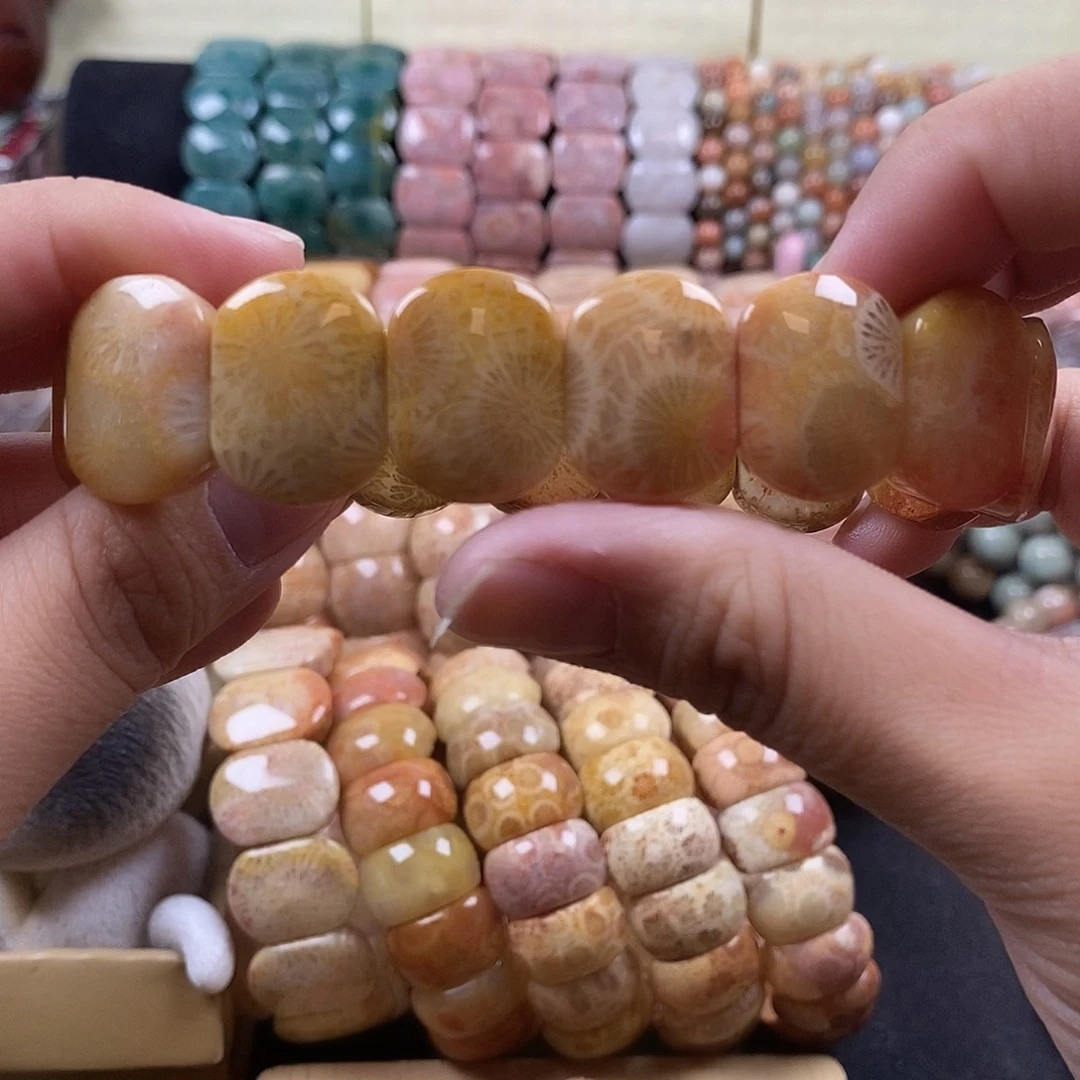 硅化珊瑚（珊瑚玉）未镶嵌手牌  上新 10