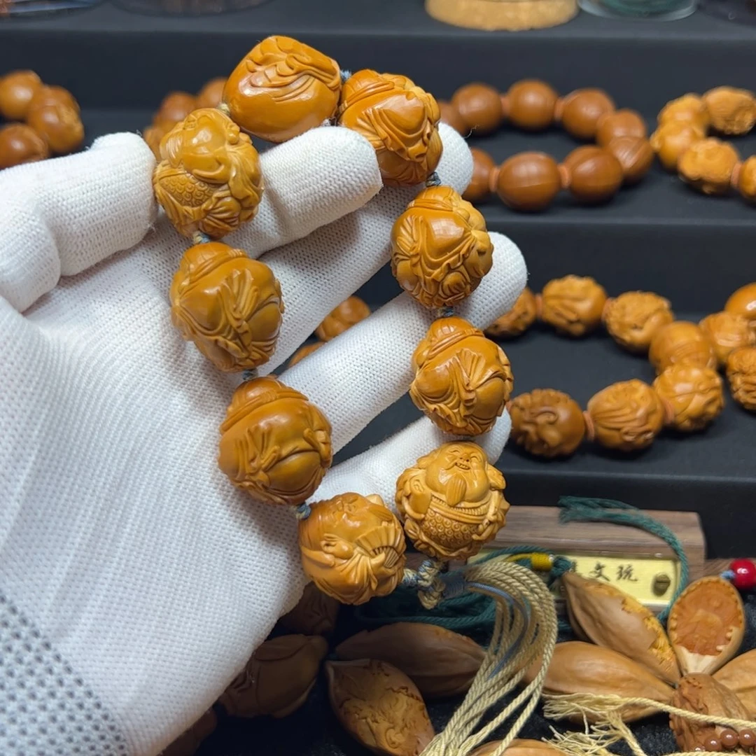 金***道橄榄核手串/手链2.5八大财神
