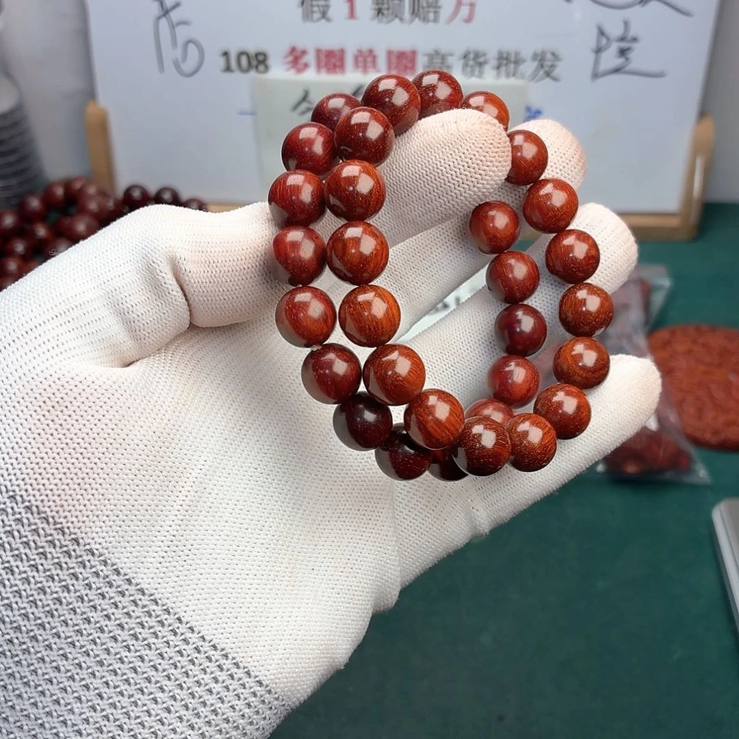 檀香紫檀（小叶紫檀）手串/手链12超顶泥原汁原味无胶无腊