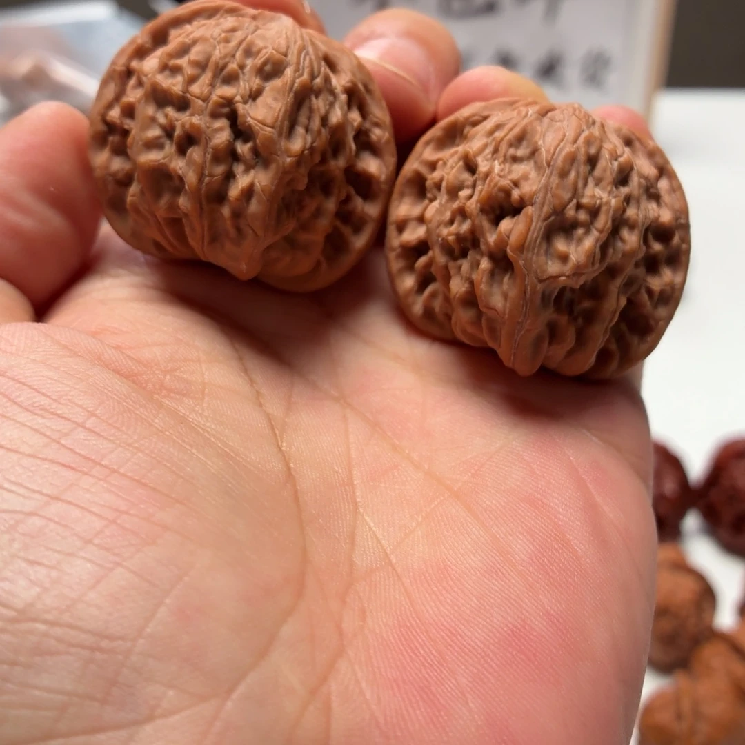 文玩核桃把件磨盘