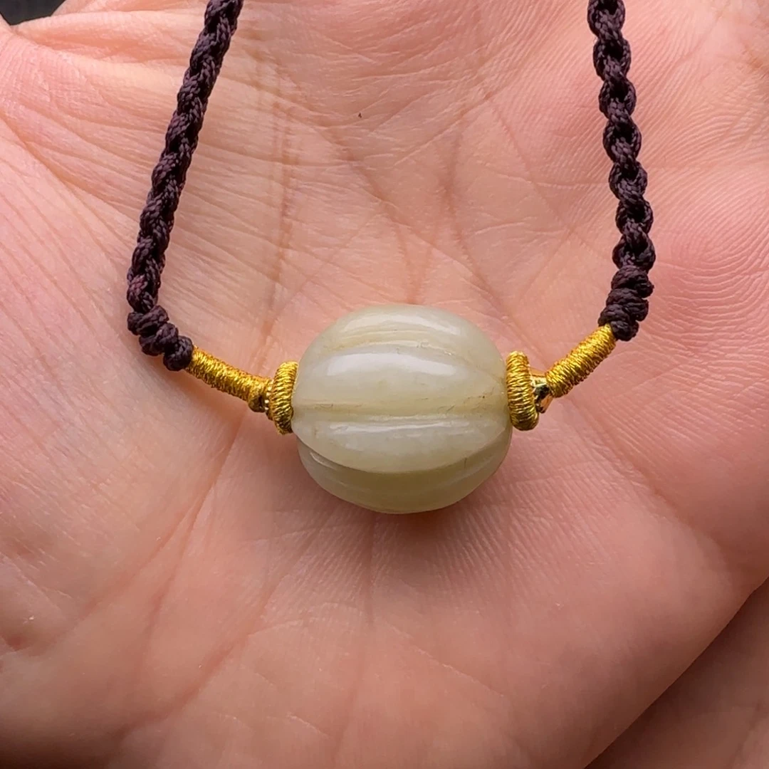 手链未镶嵌和田玉（糖玉）