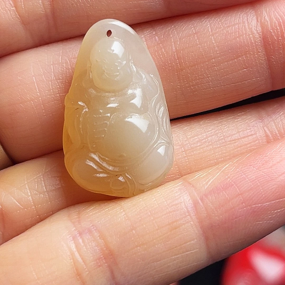 昌化石其他黄冻石挂件