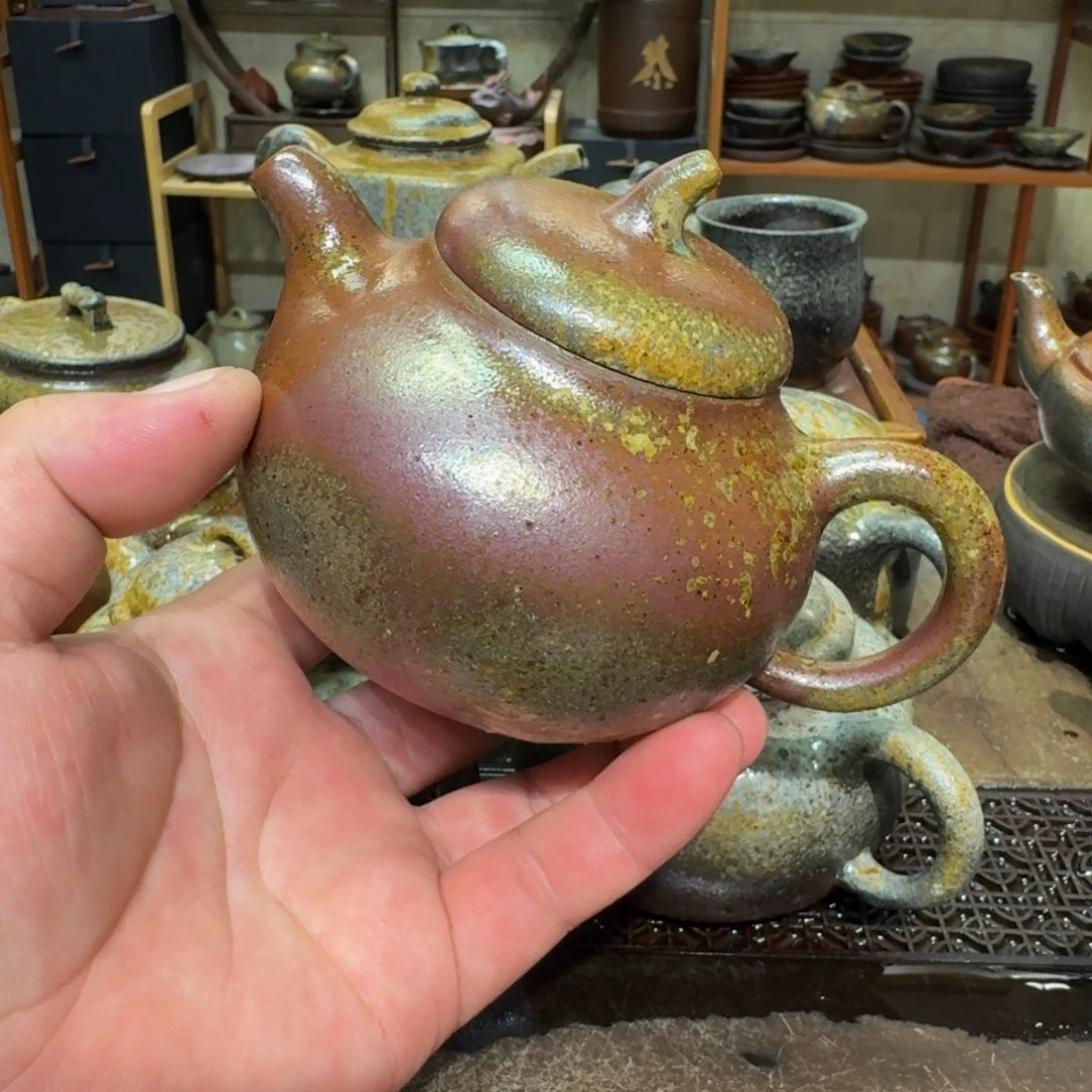 茶壶紫砂宜兴紫砂柴烧壶裸烧