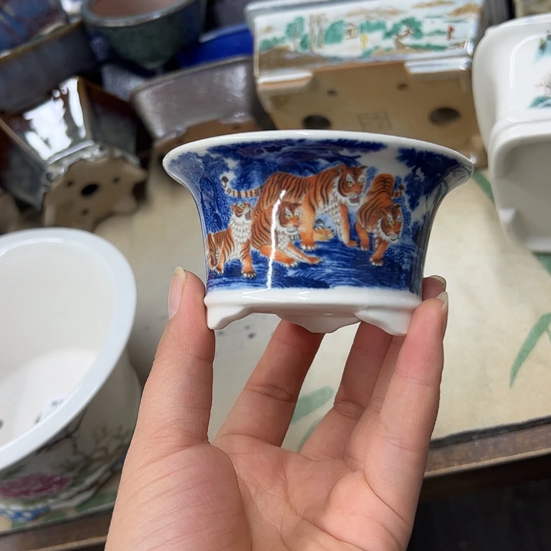 紫砂花盆145号瑕疵9.5/5cm