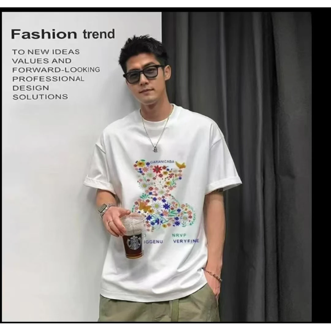 【一折粉丝福利】潮牌短袖T恤百搭夏季男女潮牌2025夏季短袖15