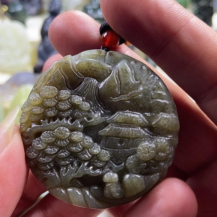 和田玉未镶嵌颈饰