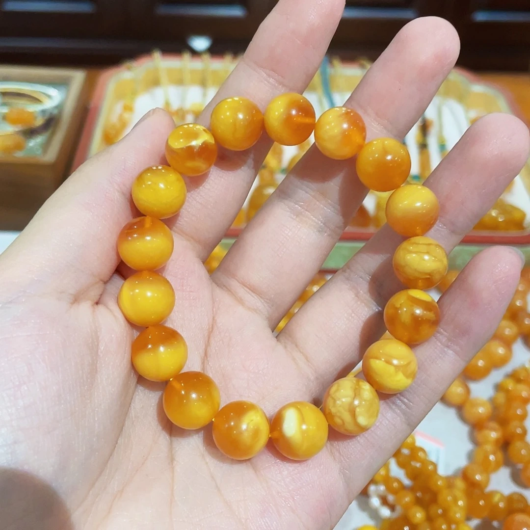 蜜蜡手链未镶嵌手串
