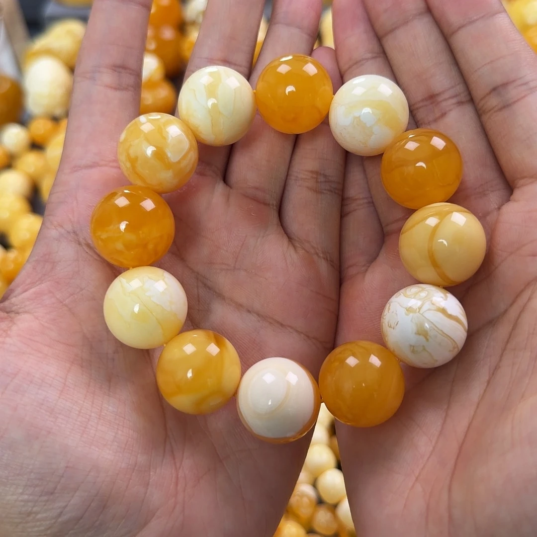 琥珀未镶嵌珠宝奇石20mm