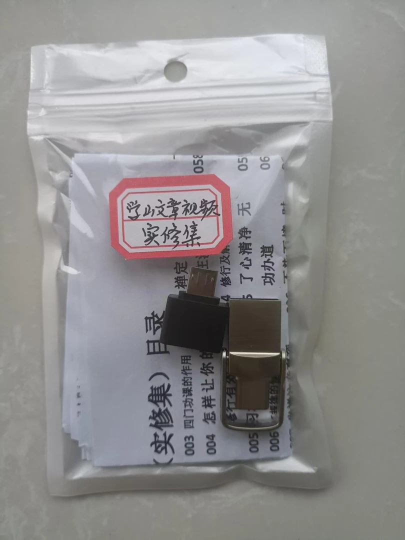 学山禅师文章视频实修集两用优盘(可选存储卡)U盘